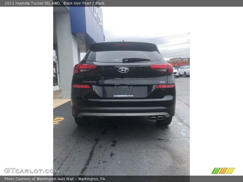 Black Noir Pearl / Black 2021 Hyundai Tucson SEL AWD