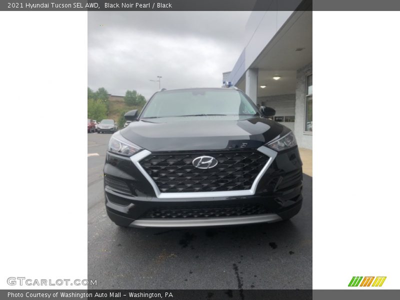 Black Noir Pearl / Black 2021 Hyundai Tucson SEL AWD