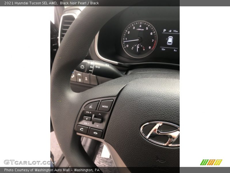 Black Noir Pearl / Black 2021 Hyundai Tucson SEL AWD
