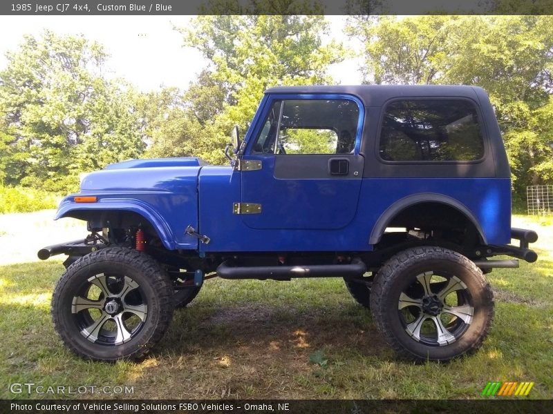 Custom Blue / Blue 1985 Jeep CJ7 4x4