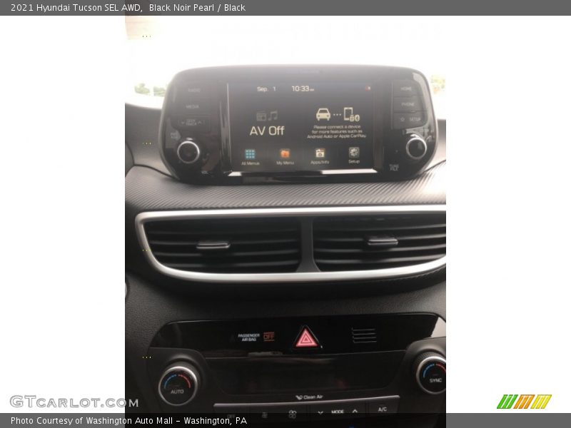 Black Noir Pearl / Black 2021 Hyundai Tucson SEL AWD