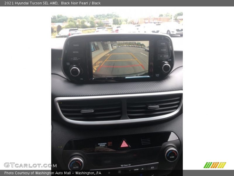 Black Noir Pearl / Black 2021 Hyundai Tucson SEL AWD