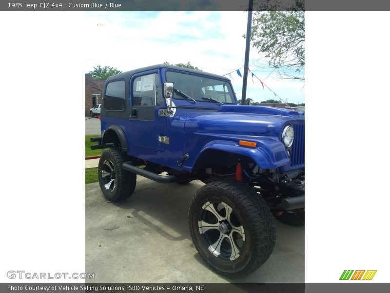 Custom Blue / Blue 1985 Jeep CJ7 4x4