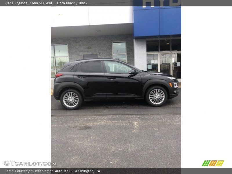 Ultra Black / Black 2021 Hyundai Kona SEL AWD