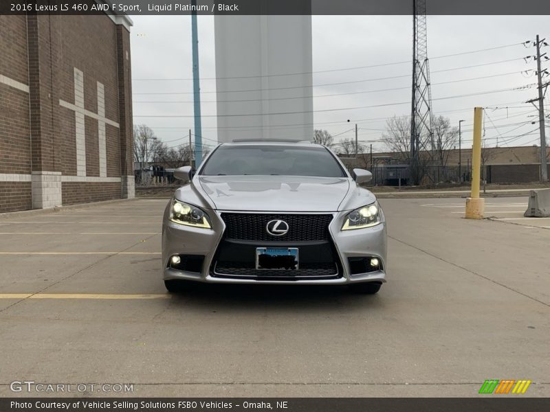 Liquid Platinum / Black 2016 Lexus LS 460 AWD F Sport