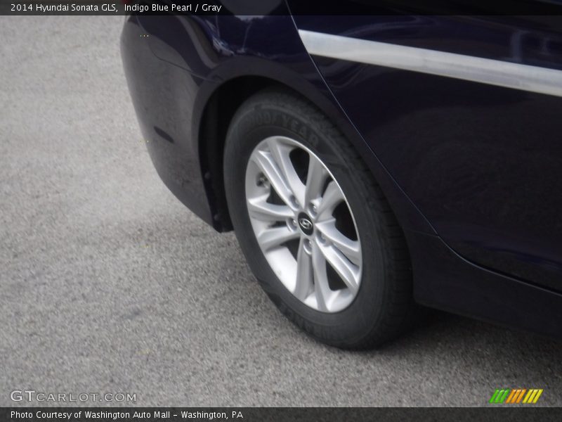 Indigo Blue Pearl / Gray 2014 Hyundai Sonata GLS