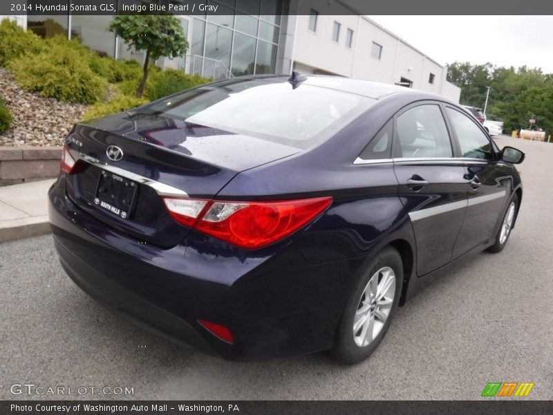 Indigo Blue Pearl / Gray 2014 Hyundai Sonata GLS