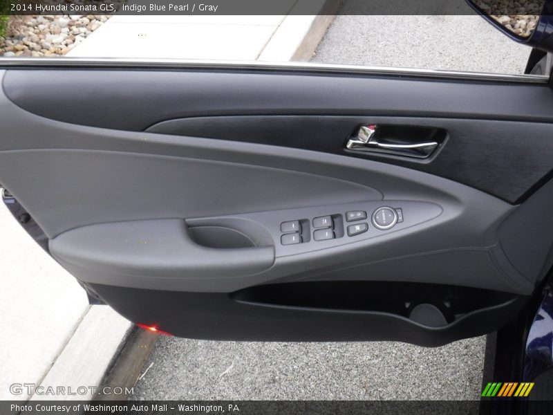Indigo Blue Pearl / Gray 2014 Hyundai Sonata GLS
