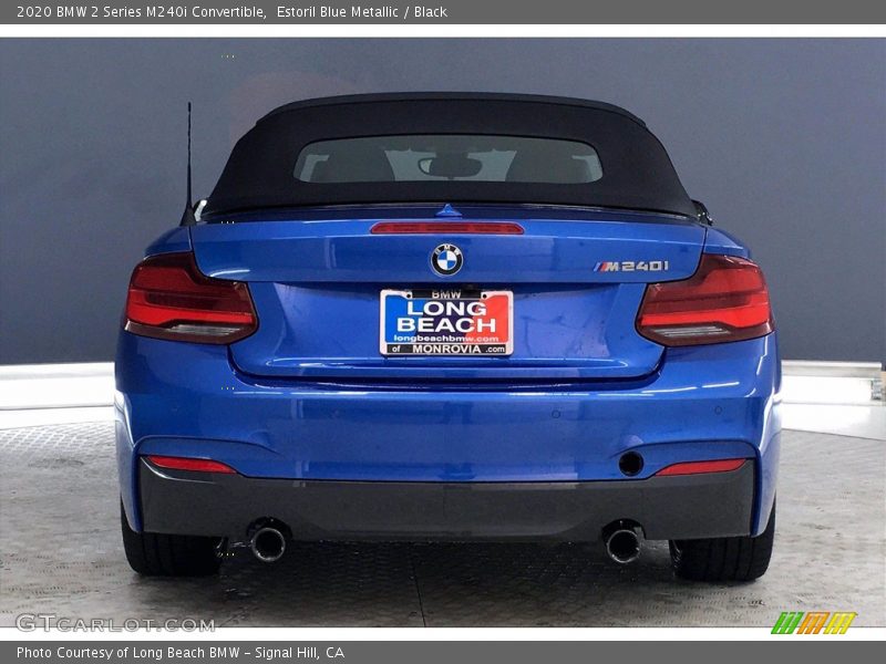 Estoril Blue Metallic / Black 2020 BMW 2 Series M240i Convertible