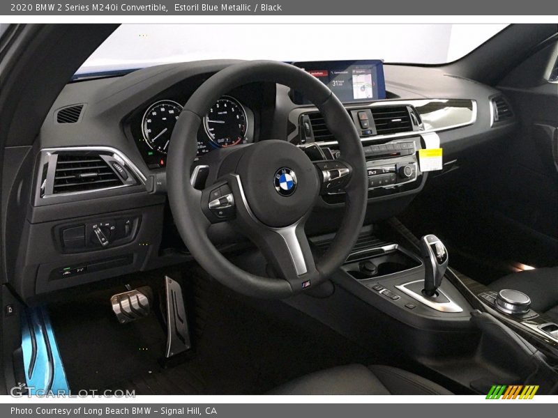 Estoril Blue Metallic / Black 2020 BMW 2 Series M240i Convertible