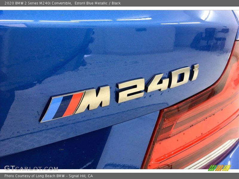 Estoril Blue Metallic / Black 2020 BMW 2 Series M240i Convertible