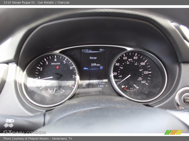 Gun Metallic / Charcoal 2016 Nissan Rogue SV