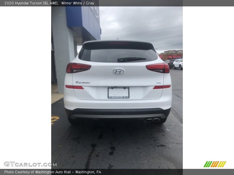 Winter White / Gray 2020 Hyundai Tucson SEL AWD