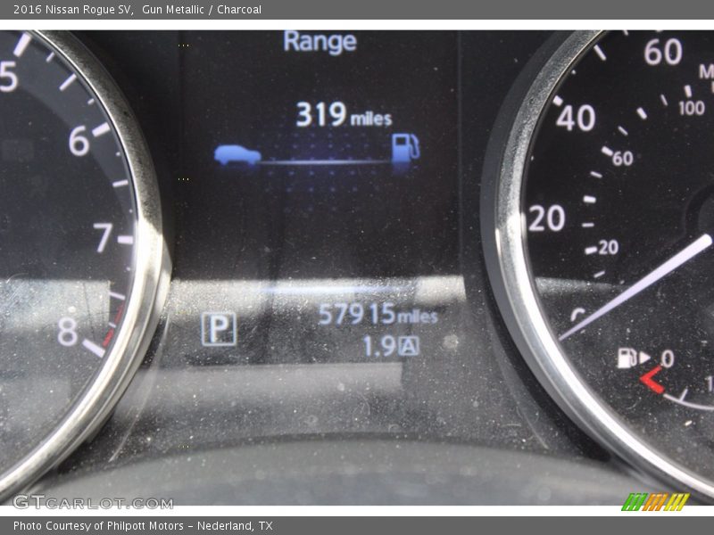 Gun Metallic / Charcoal 2016 Nissan Rogue SV