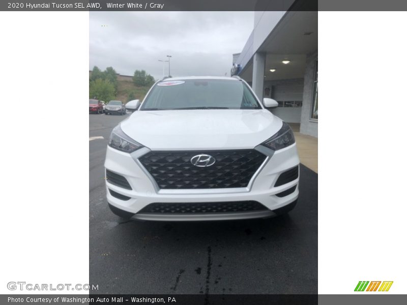 Winter White / Gray 2020 Hyundai Tucson SEL AWD
