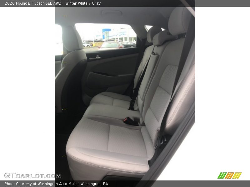 Winter White / Gray 2020 Hyundai Tucson SEL AWD