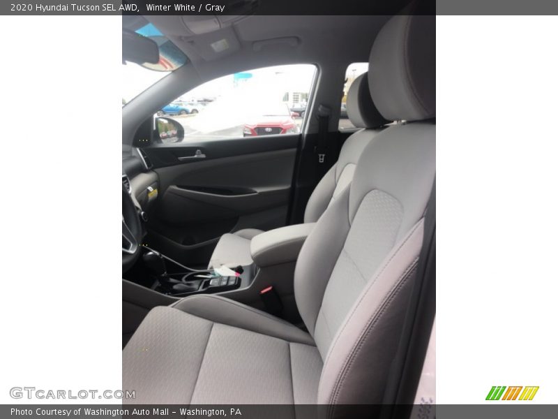 Winter White / Gray 2020 Hyundai Tucson SEL AWD