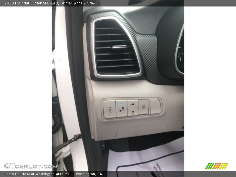 Winter White / Gray 2020 Hyundai Tucson SEL AWD
