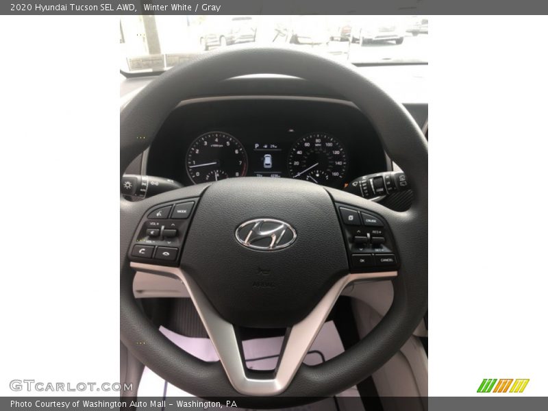 Winter White / Gray 2020 Hyundai Tucson SEL AWD