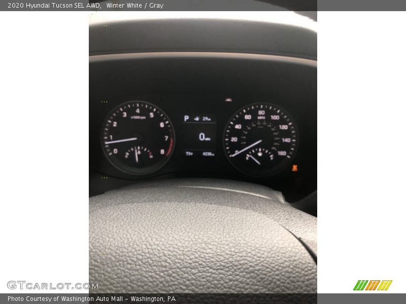 Winter White / Gray 2020 Hyundai Tucson SEL AWD