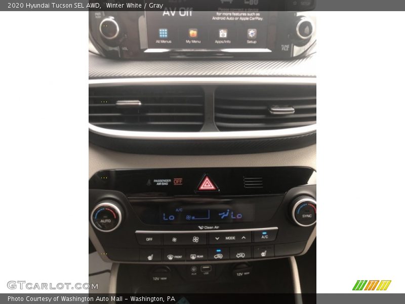 Winter White / Gray 2020 Hyundai Tucson SEL AWD