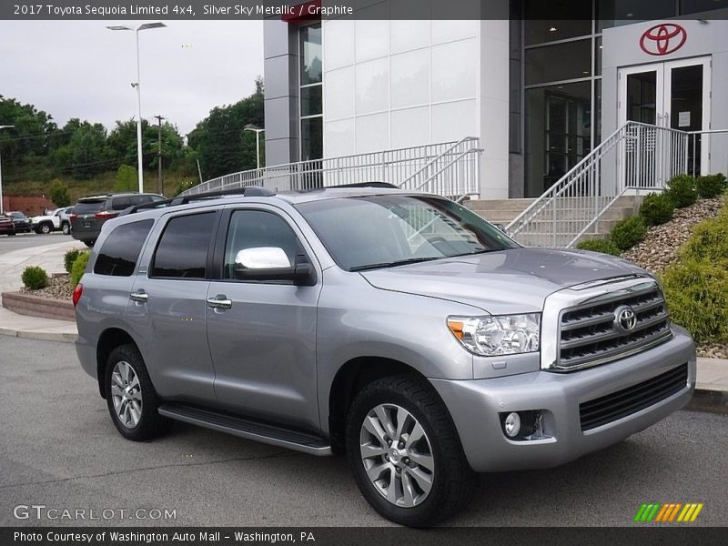 Silver Sky Metallic / Graphite 2017 Toyota Sequoia Limited 4x4