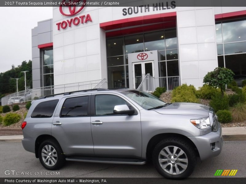 Silver Sky Metallic / Graphite 2017 Toyota Sequoia Limited 4x4