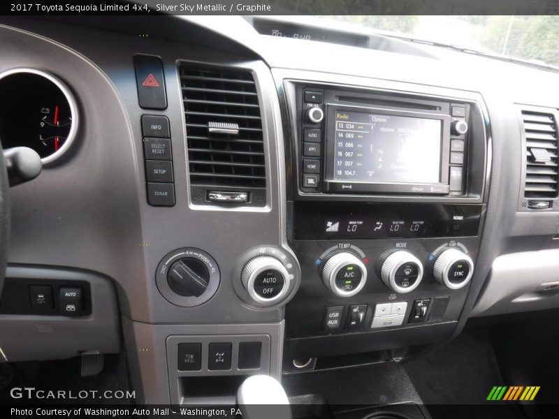 Silver Sky Metallic / Graphite 2017 Toyota Sequoia Limited 4x4