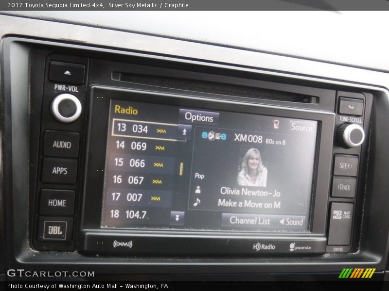 Silver Sky Metallic / Graphite 2017 Toyota Sequoia Limited 4x4