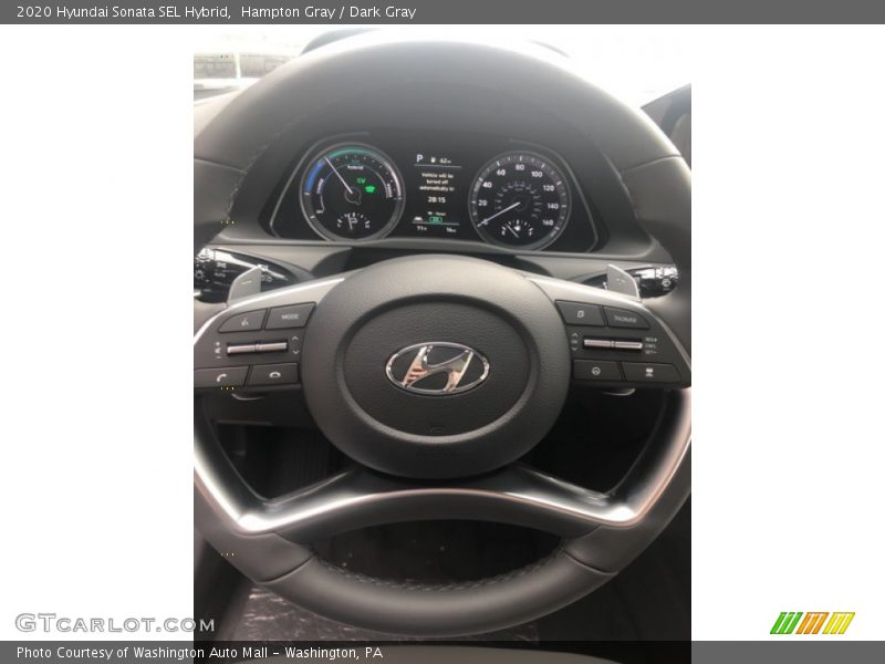 Hampton Gray / Dark Gray 2020 Hyundai Sonata SEL Hybrid