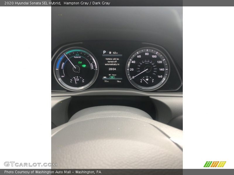 Hampton Gray / Dark Gray 2020 Hyundai Sonata SEL Hybrid