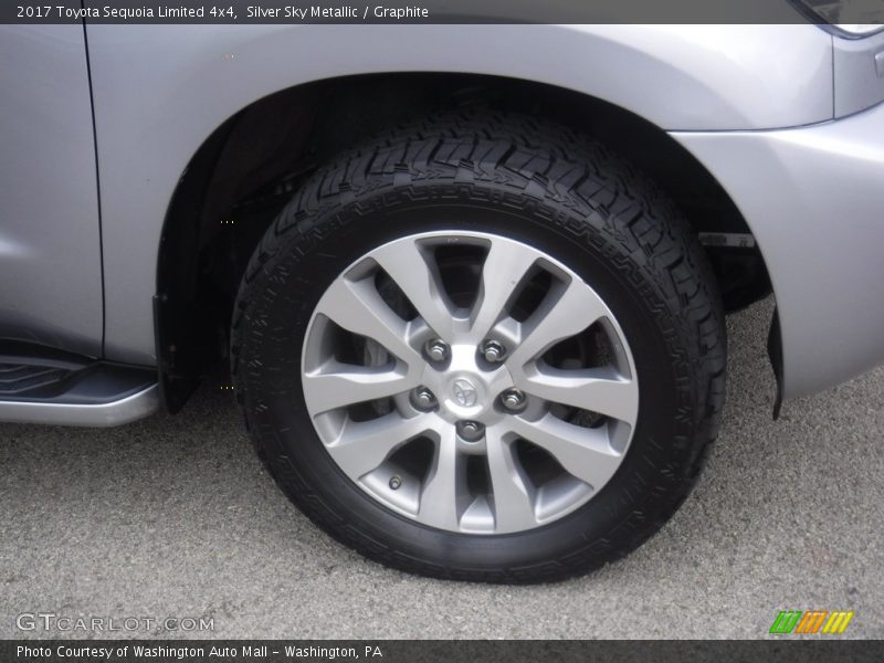 Silver Sky Metallic / Graphite 2017 Toyota Sequoia Limited 4x4