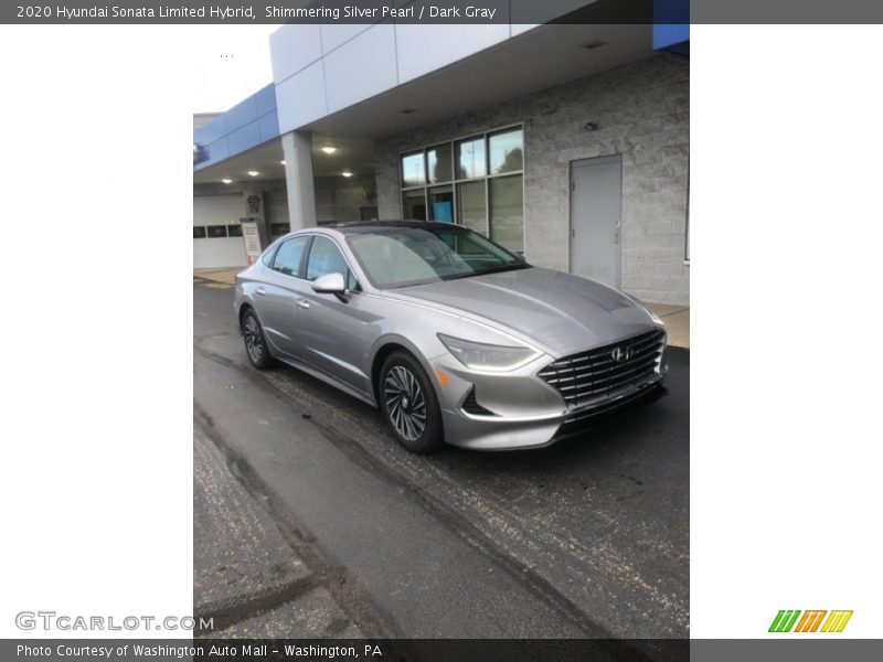 Shimmering Silver Pearl / Dark Gray 2020 Hyundai Sonata Limited Hybrid