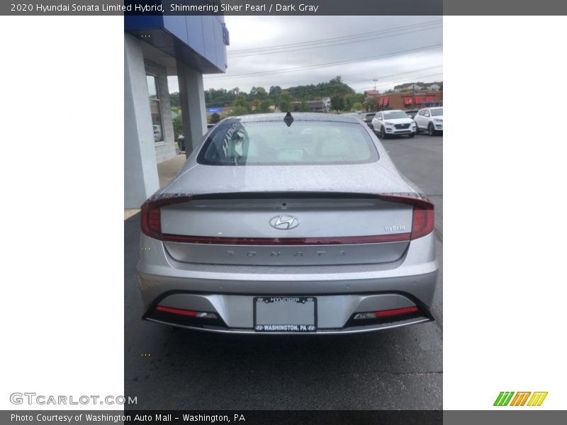 Shimmering Silver Pearl / Dark Gray 2020 Hyundai Sonata Limited Hybrid