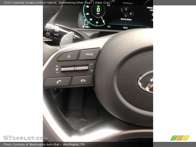 Shimmering Silver Pearl / Dark Gray 2020 Hyundai Sonata Limited Hybrid