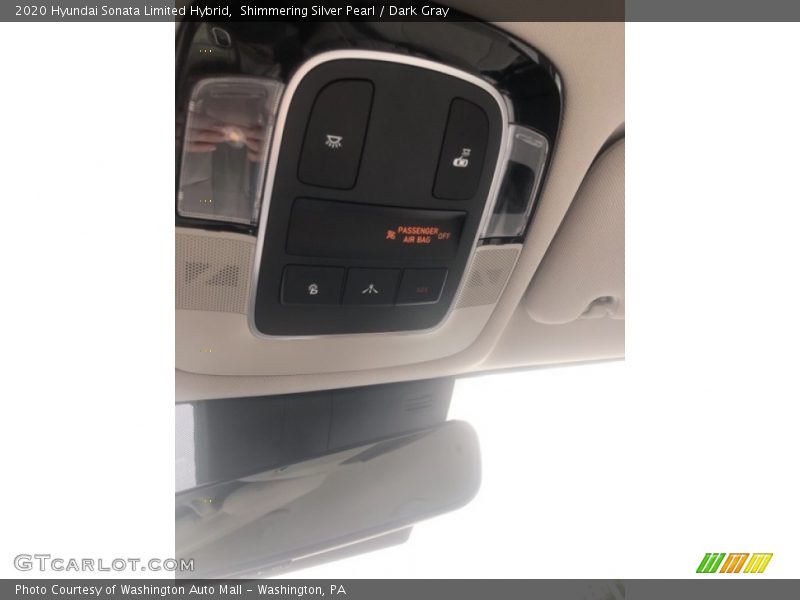 Shimmering Silver Pearl / Dark Gray 2020 Hyundai Sonata Limited Hybrid