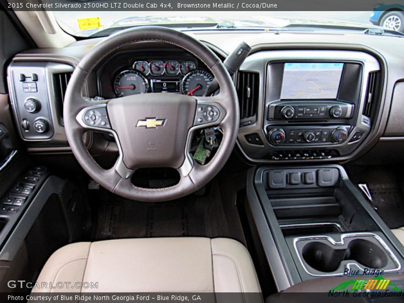 Dashboard of 2015 Silverado 2500HD LTZ Double Cab 4x4