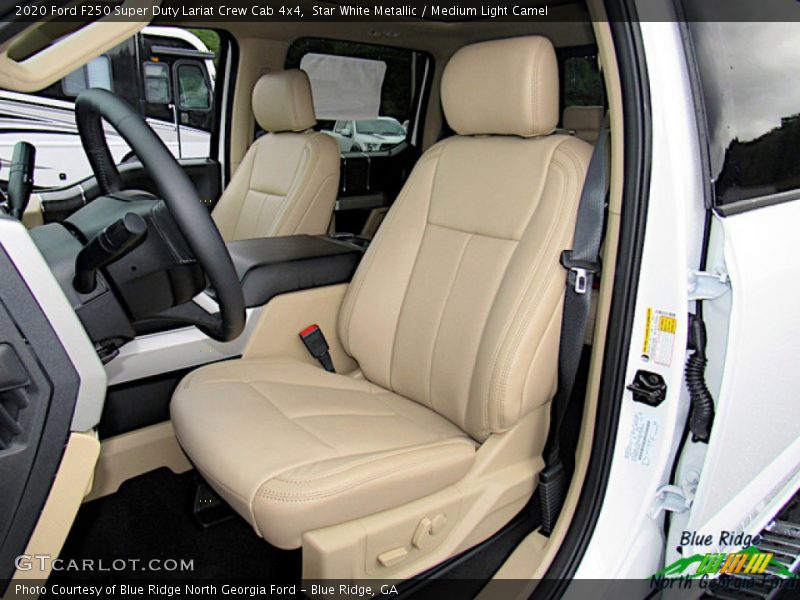  2020 F250 Super Duty Lariat Crew Cab 4x4 Medium Light Camel Interior