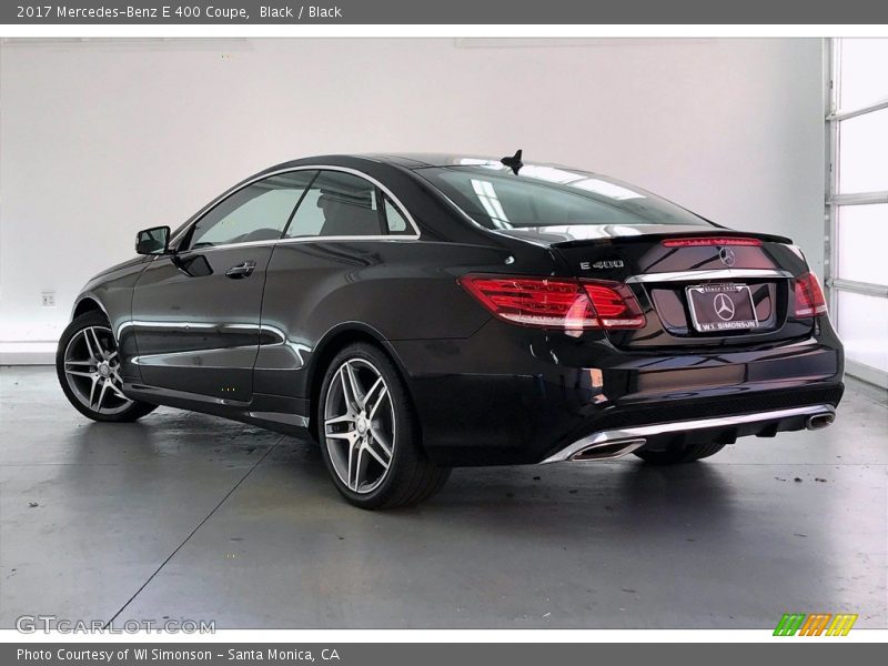 Black / Black 2017 Mercedes-Benz E 400 Coupe