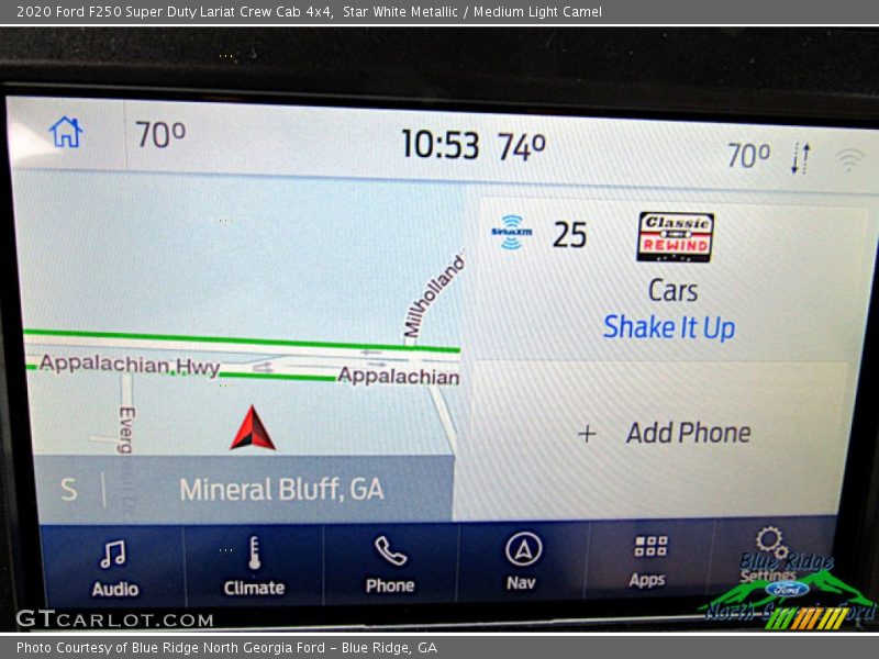 Star White Metallic / Medium Light Camel 2020 Ford F250 Super Duty Lariat Crew Cab 4x4