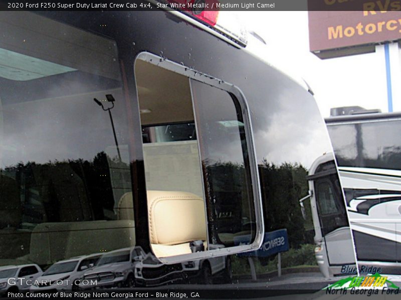 Star White Metallic / Medium Light Camel 2020 Ford F250 Super Duty Lariat Crew Cab 4x4