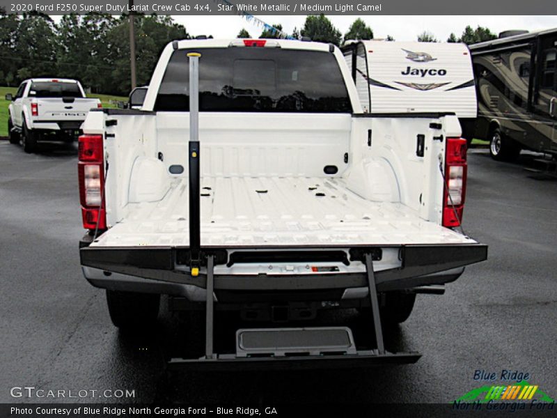 Star White Metallic / Medium Light Camel 2020 Ford F250 Super Duty Lariat Crew Cab 4x4