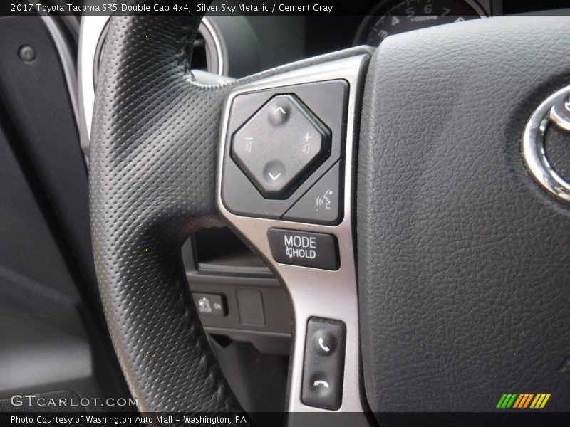 Silver Sky Metallic / Cement Gray 2017 Toyota Tacoma SR5 Double Cab 4x4