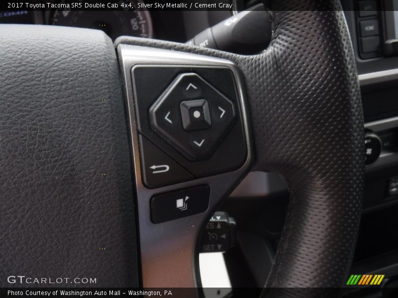 Silver Sky Metallic / Cement Gray 2017 Toyota Tacoma SR5 Double Cab 4x4