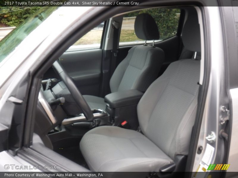 Silver Sky Metallic / Cement Gray 2017 Toyota Tacoma SR5 Double Cab 4x4