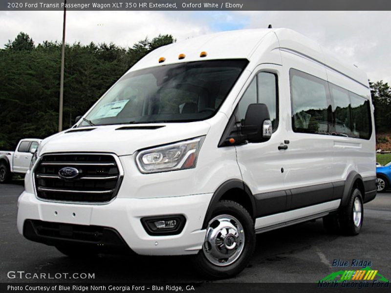 Oxford White / Ebony 2020 Ford Transit Passenger Wagon XLT 350 HR Extended