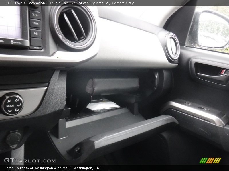 Silver Sky Metallic / Cement Gray 2017 Toyota Tacoma SR5 Double Cab 4x4