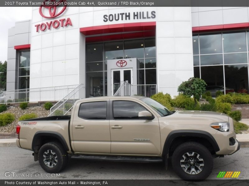 Quicksand / TRD Black/Orange 2017 Toyota Tacoma TRD Sport Double Cab 4x4