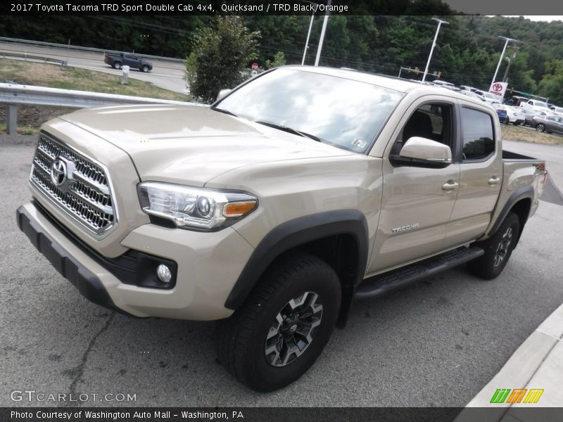 Quicksand / TRD Black/Orange 2017 Toyota Tacoma TRD Sport Double Cab 4x4