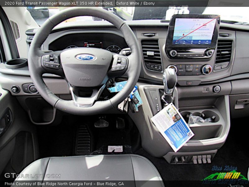 Oxford White / Ebony 2020 Ford Transit Passenger Wagon XLT 350 HR Extended